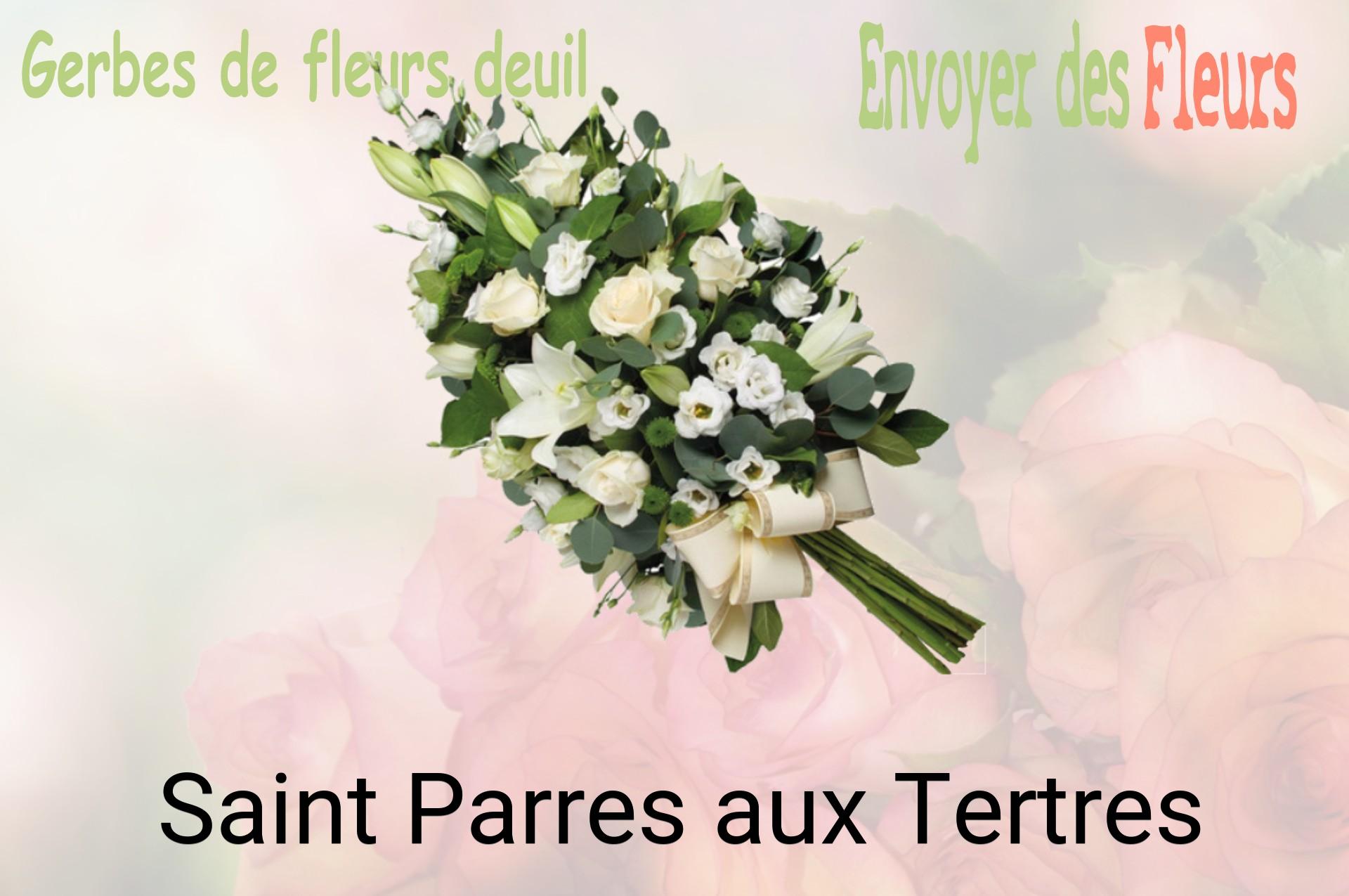 Gerbe de fleurs de deuil livrée à Saint-Parres-aux-Tertres